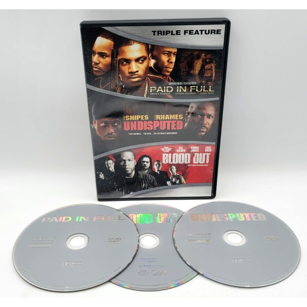 Paid In Full / Undisputed / Blood Out (DVD, 2012) RARE OOP Triple Feature